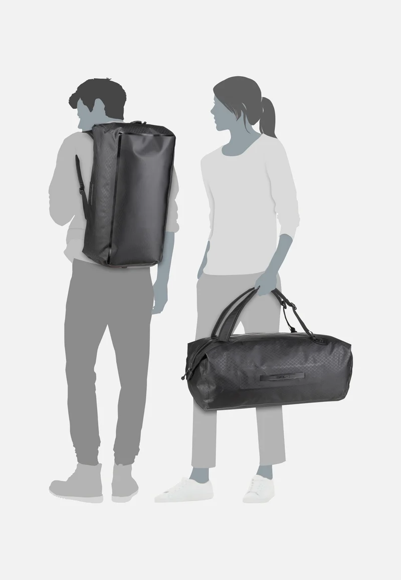 Duffle Metrosphere 60L Black Embossed - Dufflebag