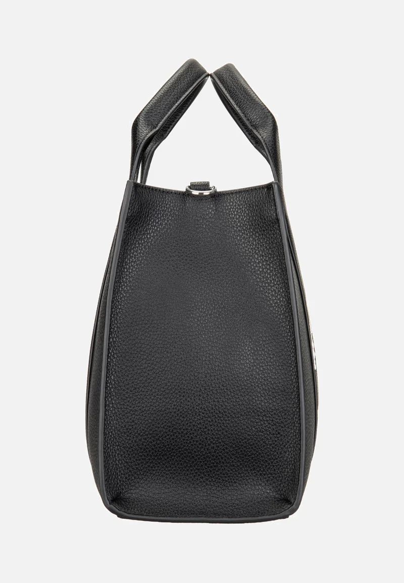 K/RSG MD Square Tote Pebbled Emb White/Black - Tote Bag