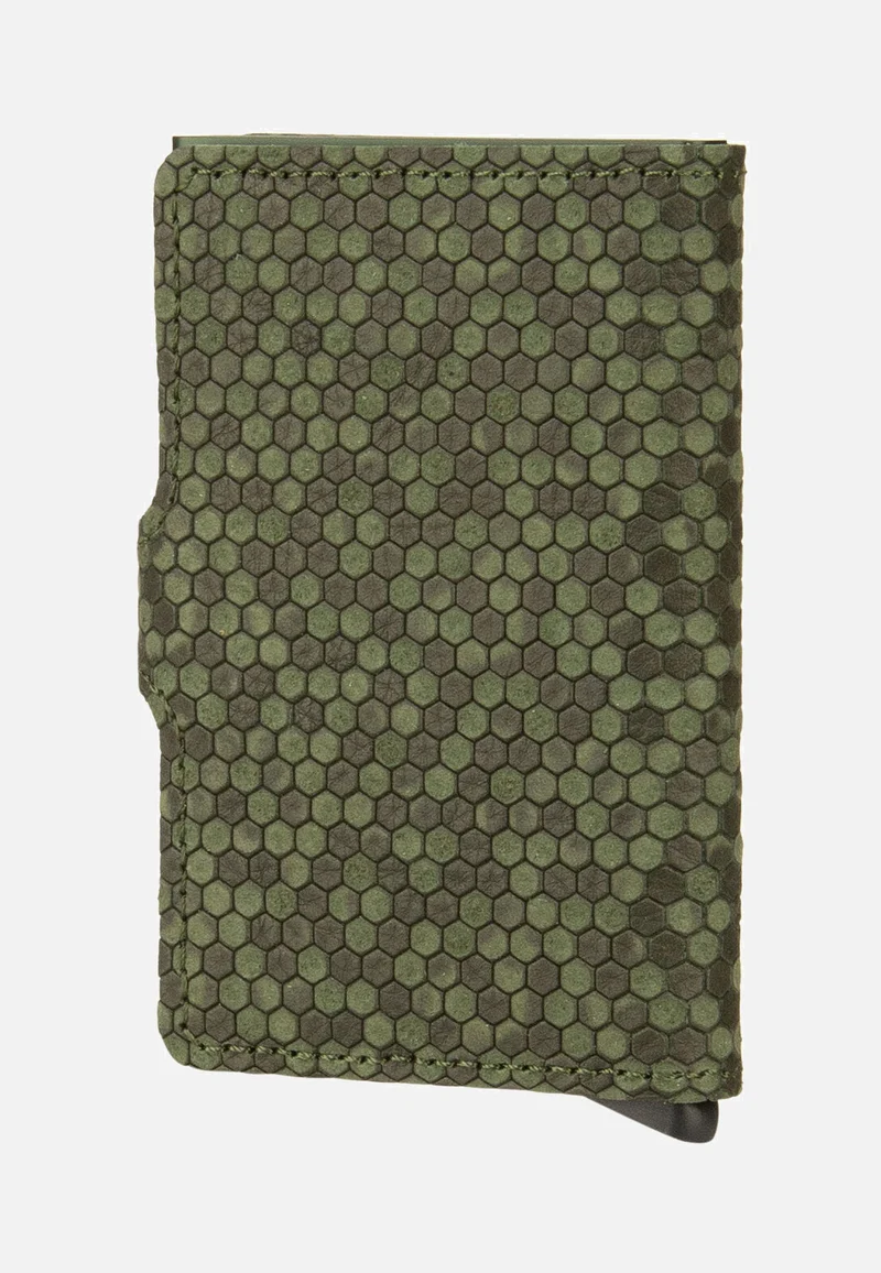 Miniwallet Hexagon Green - Portemonnaie
