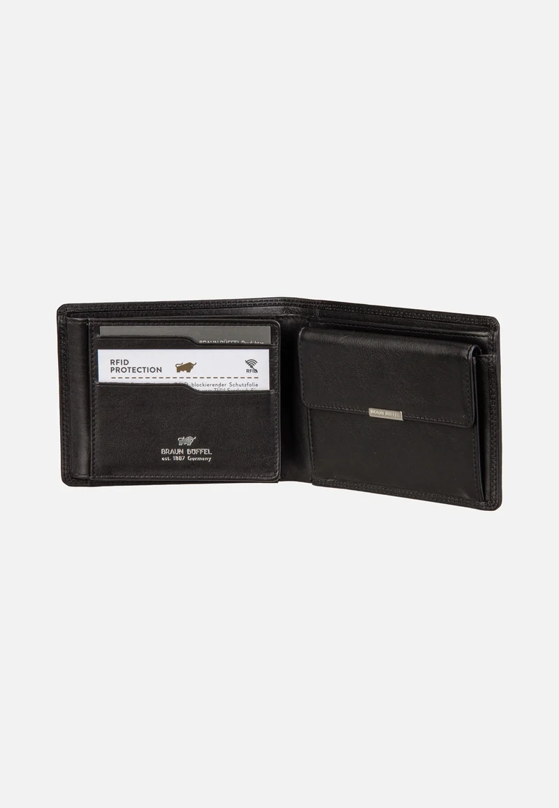 Golf RFID Coin Wallet 8Cs Black - Portemonnaie