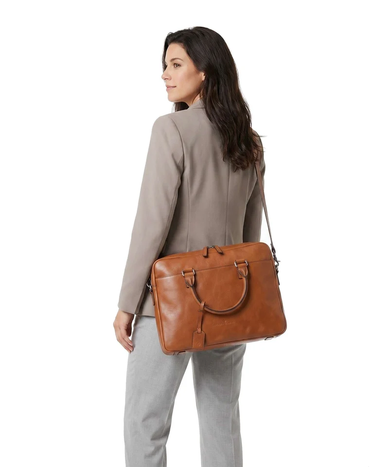 Castelijn & Beerens Heritage Aktentasche light brown
