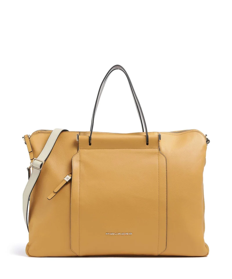 Piquadro Circle Aktentasche yellow/beige