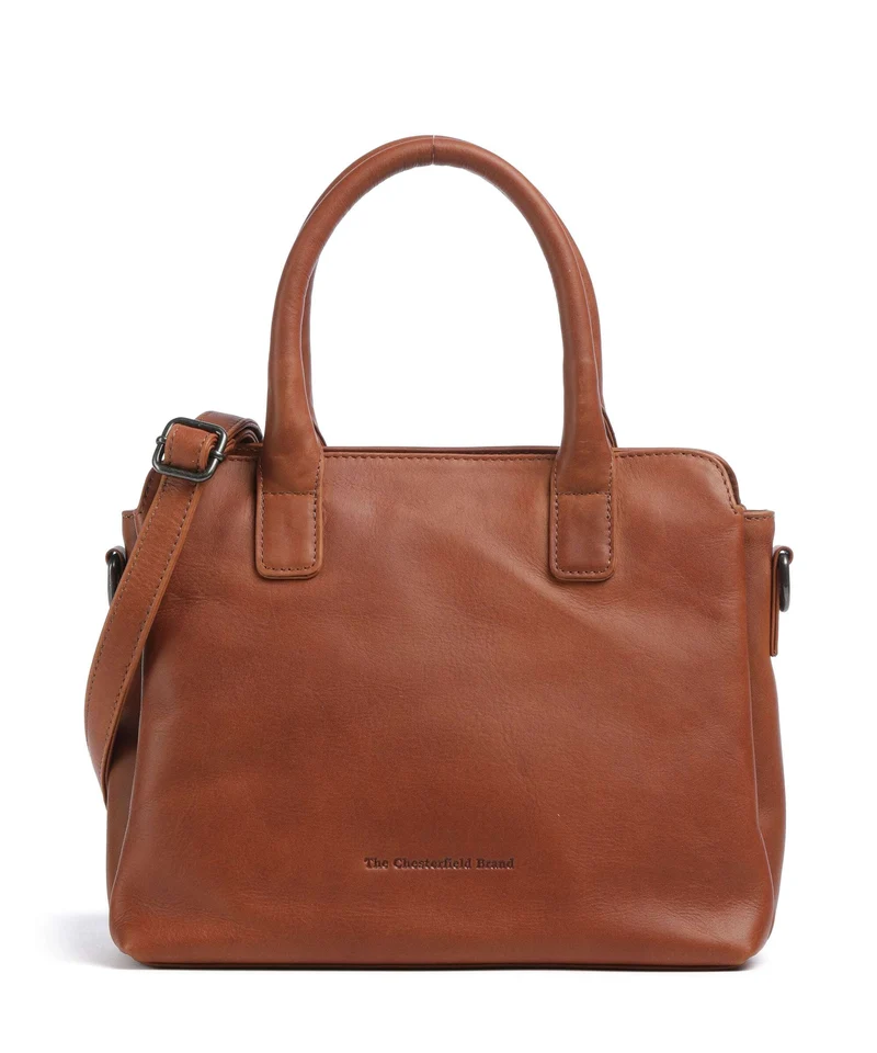 The Chesterfield Brand Wax Pull Up Cow Hermosa Handtasche cognac