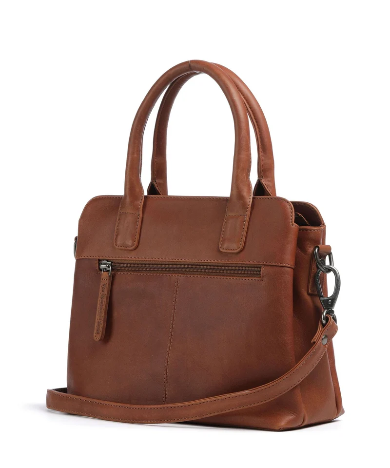 The Chesterfield Brand Wax Pull Up Cow Hermosa Handtasche cognac
