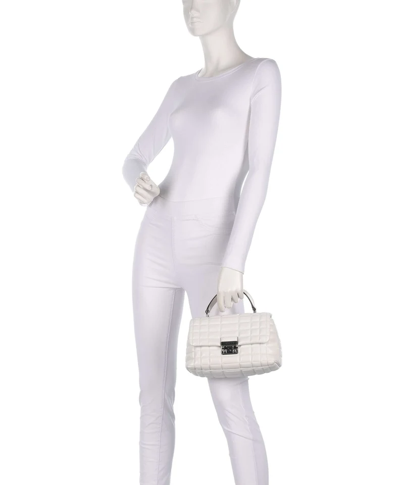 Michael Kors Tribeca Medium Handtasche optic white