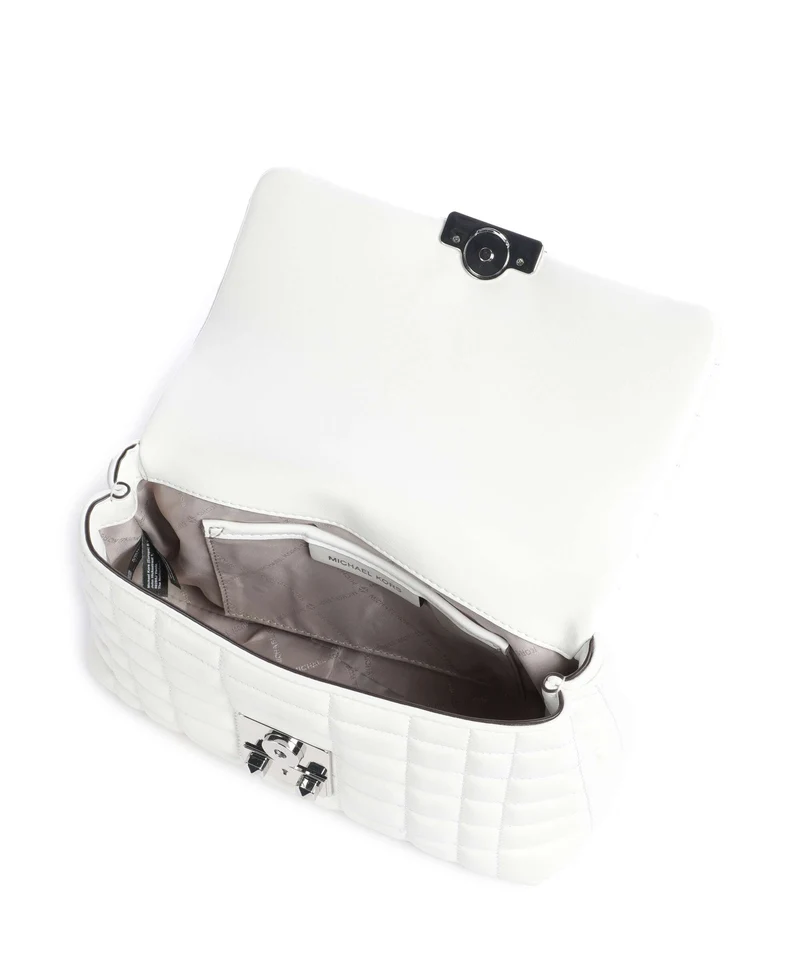 Michael Kors Tribeca Medium Handtasche optic white