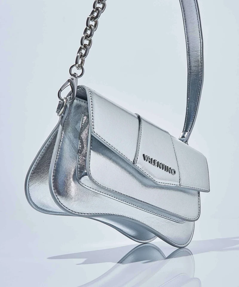 Valentino Bags Unika Schultertasche argento