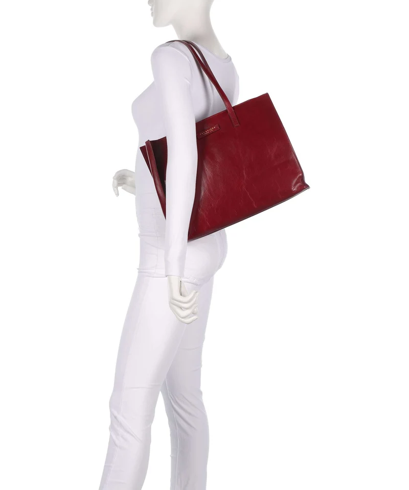 The Bridge Mirra Shopper rosso ribes
