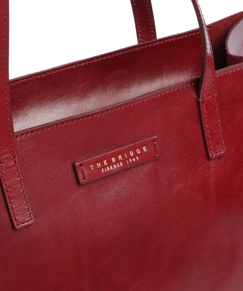 The Bridge Mirra Shopper rosso ribes