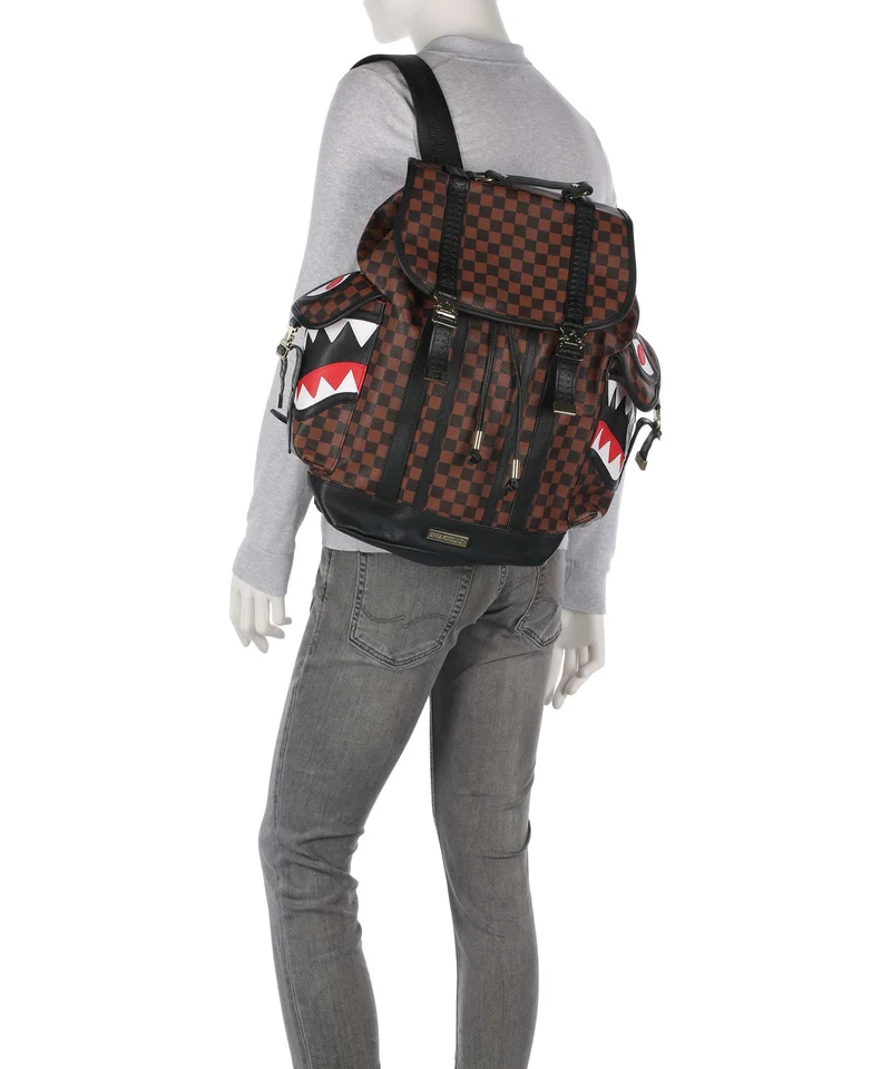 Sprayground Sawtooth Sharks in Paris Monte Carlo Rucksack brown