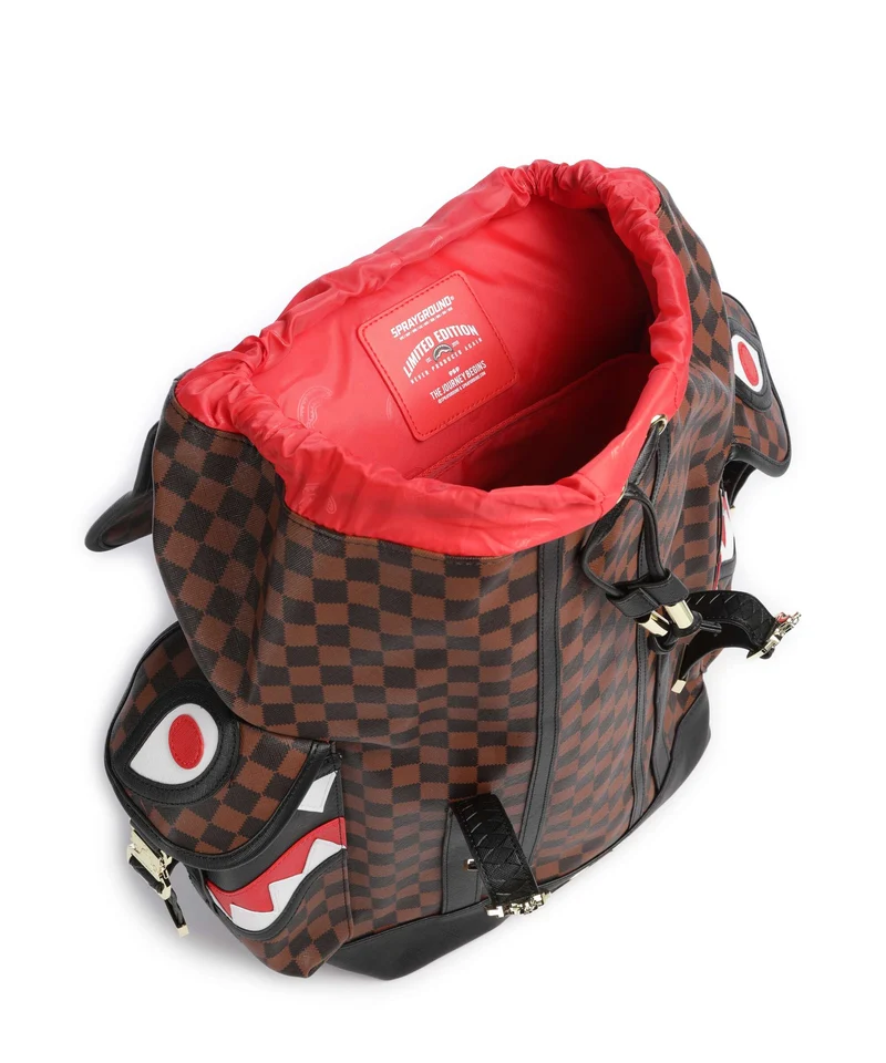 Sprayground Sawtooth Sharks in Paris Monte Carlo Rucksack brown