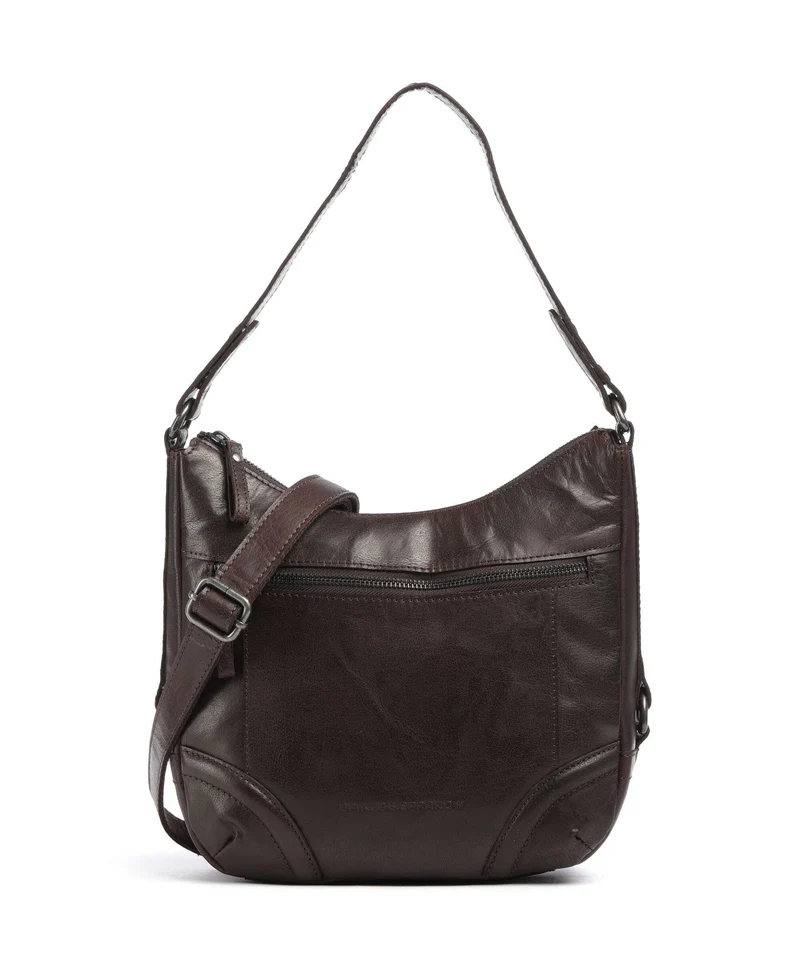 Spikes & Sparrow Bronco Candee Beuteltasche dunkelbraun