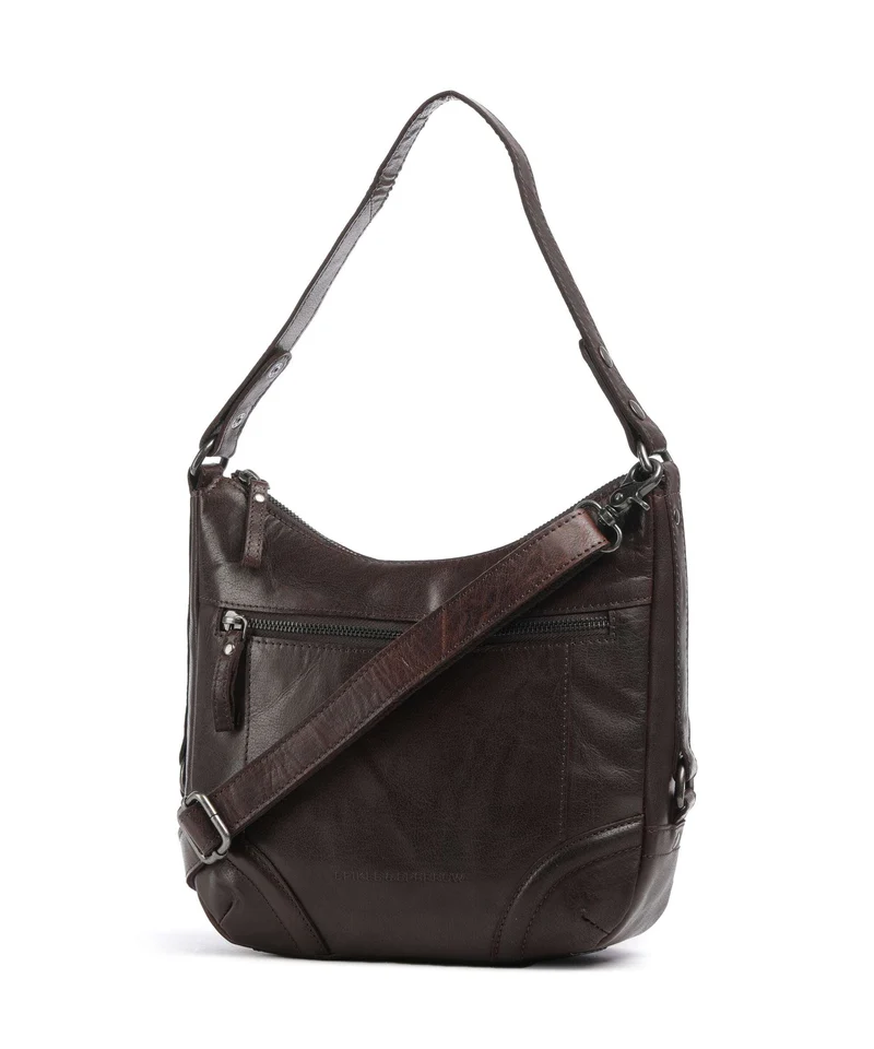 Spikes & Sparrow Bronco Candee Beuteltasche dunkelbraun