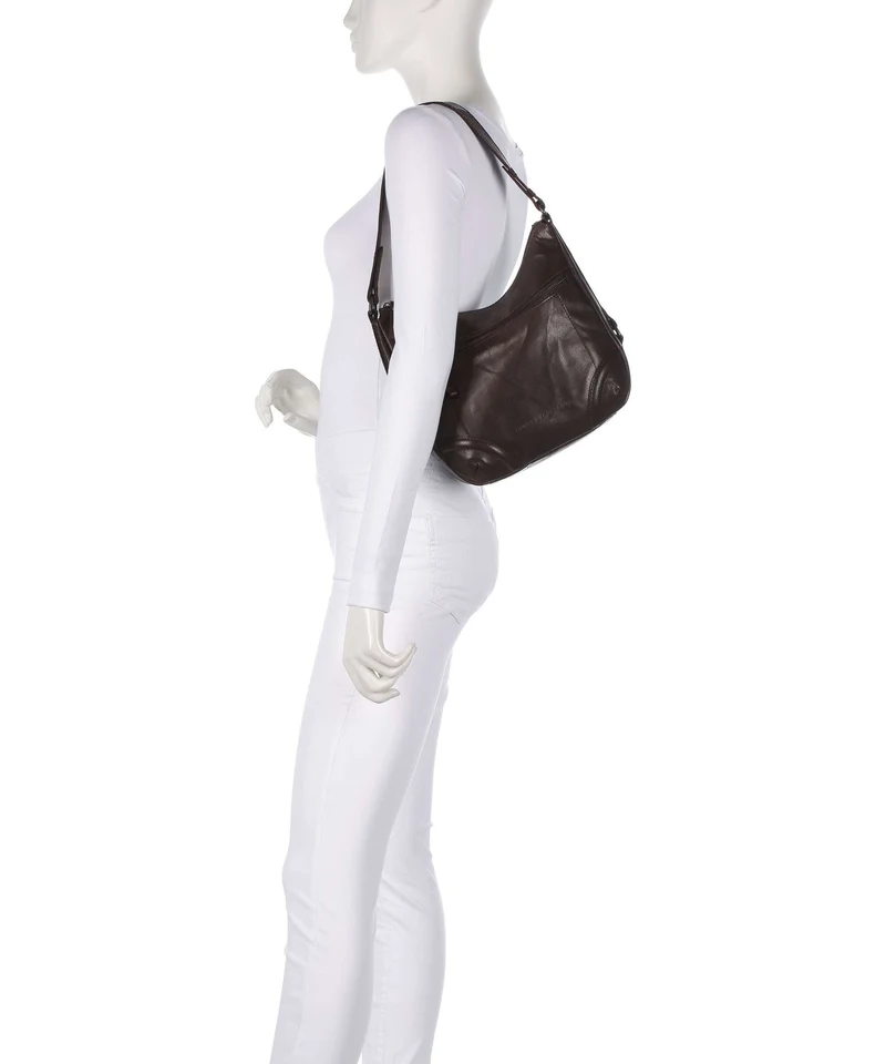 Spikes & Sparrow Bronco Candee Beuteltasche dunkelbraun