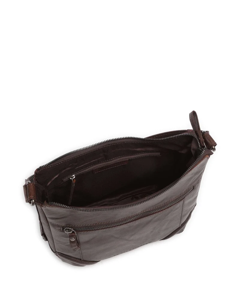 Spikes & Sparrow Bronco Candee Beuteltasche dunkelbraun