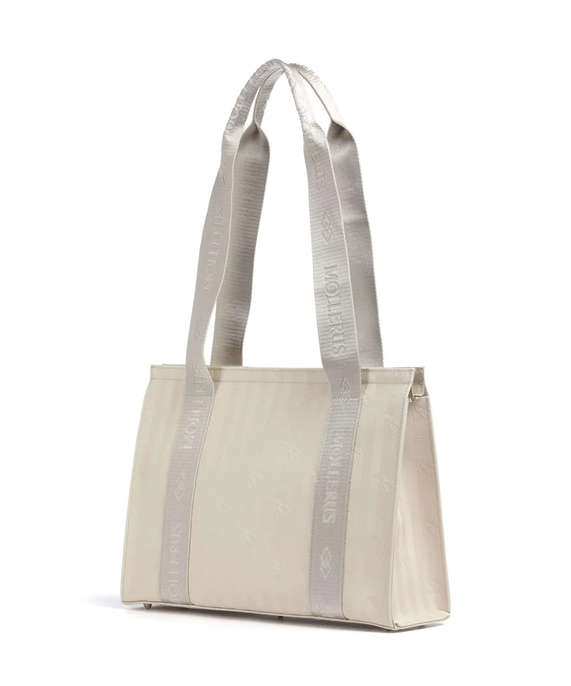 Maison Mollerus Vinerus Berlin Shopper pearl weiss