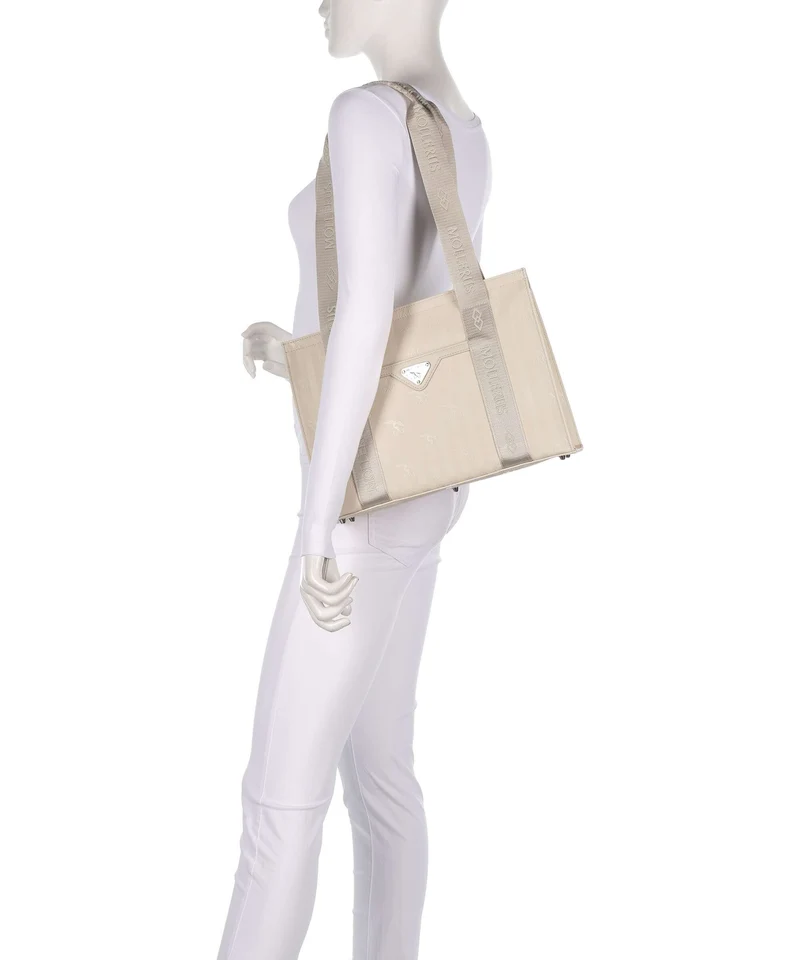 Maison Mollerus Vinerus Berlin Shopper pearl weiss