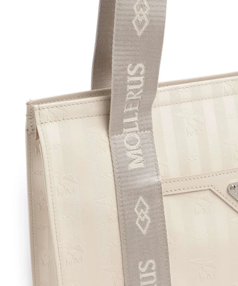 Maison Mollerus Vinerus Berlin Shopper pearl weiss