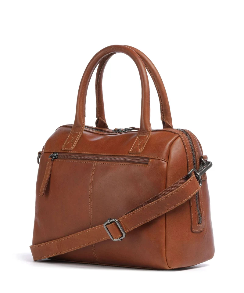 The Chesterfield Brand Wax Pull Up Cow Langton Handtasche cognac