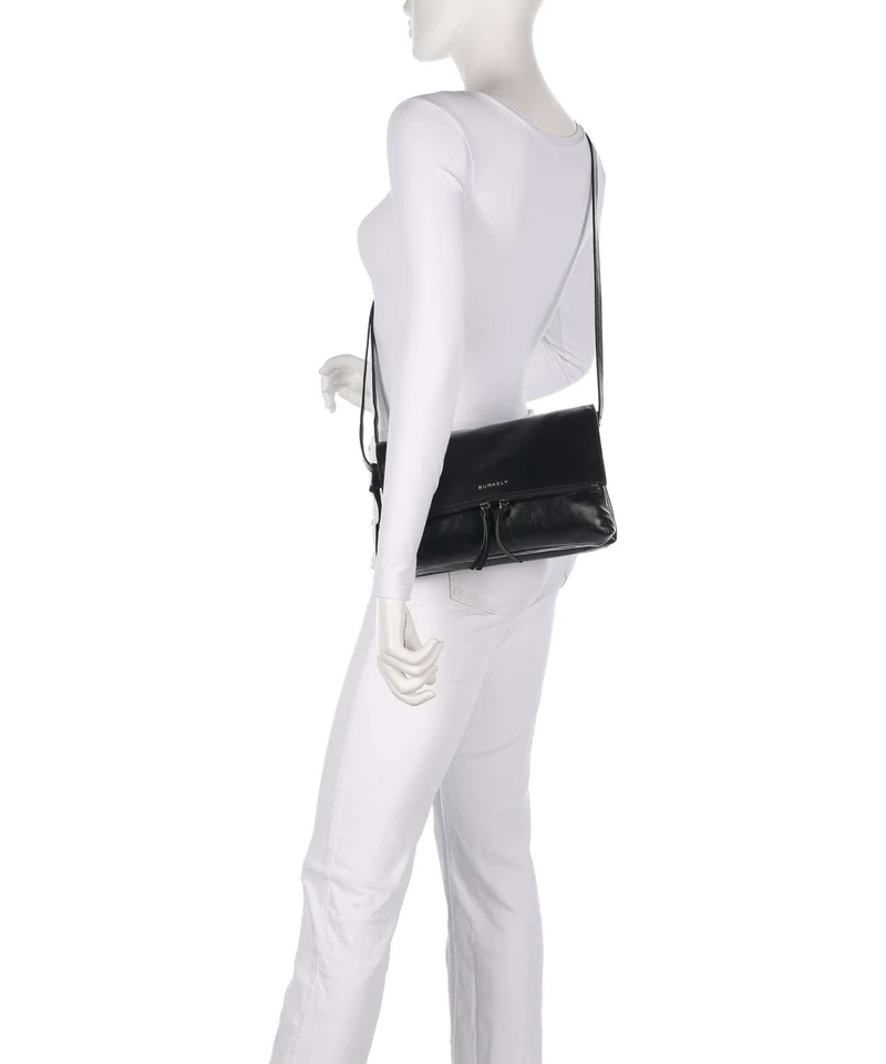 Burkely Creased Crystal Umhängetasche black