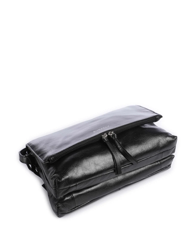 Burkely Creased Crystal Umhängetasche black