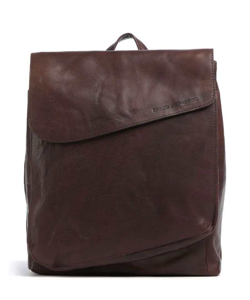 Spikes & Sparrow Bronco Tina Rucksack dark brown