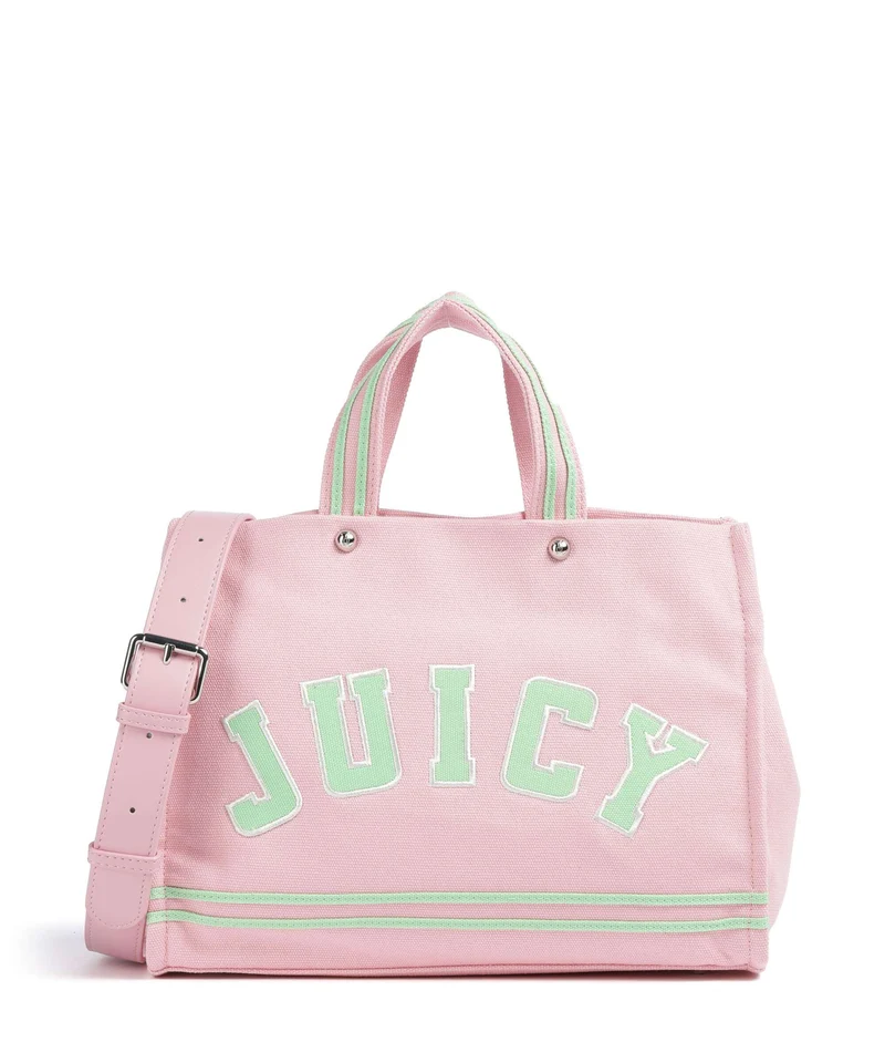 Juicy Couture Iris Patch Canvas M Handtasche juicy pink/summer green
