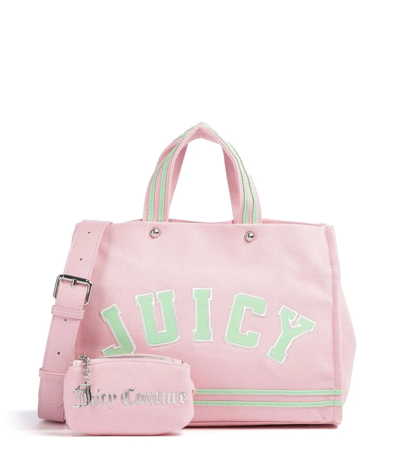 Juicy Couture Iris Patch Canvas M Handtasche juicy pink/summer green