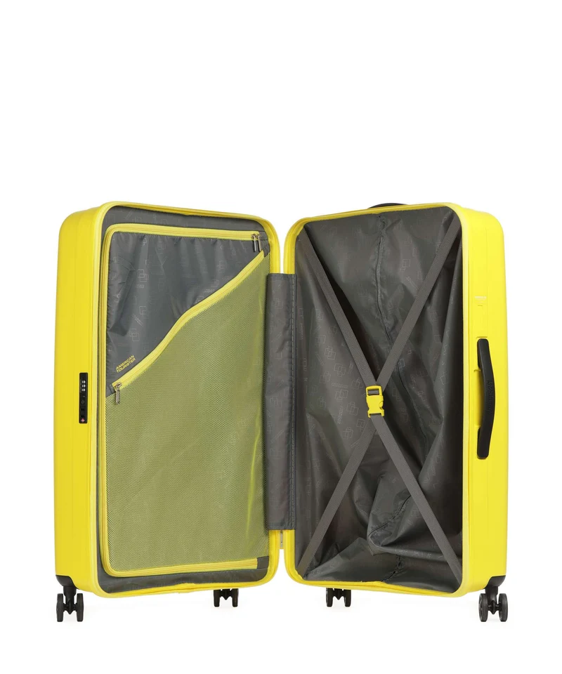 American Tourister Rejoy 4-Rollen Trolley electric yellow
