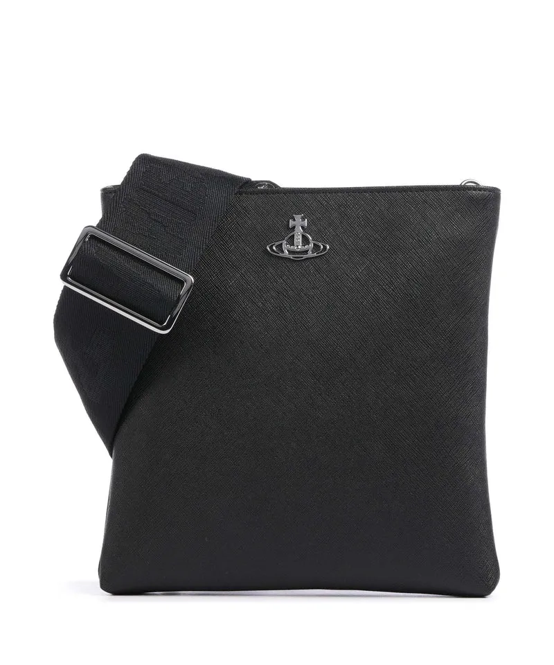 Vivienne Westwood Squire Square Saffiano Umhängetasche black
