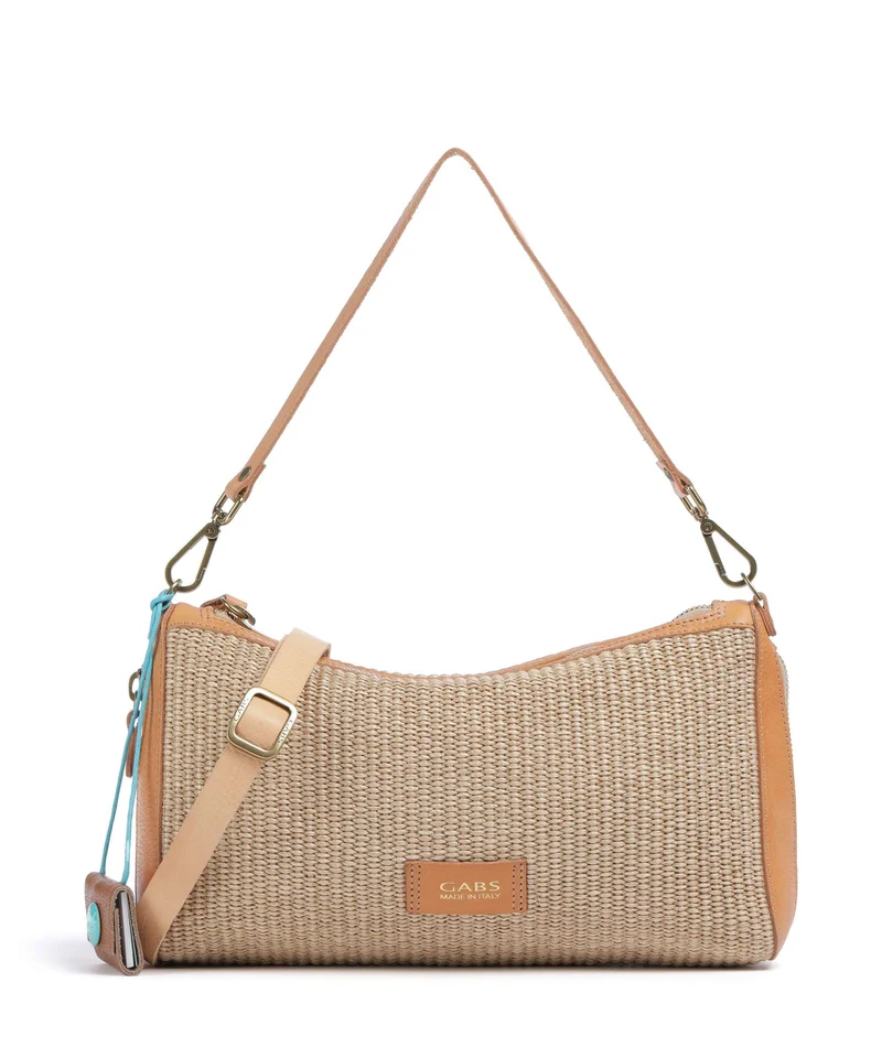 Gabs Oceania Pepita Schultertasche beige/oro/naturale