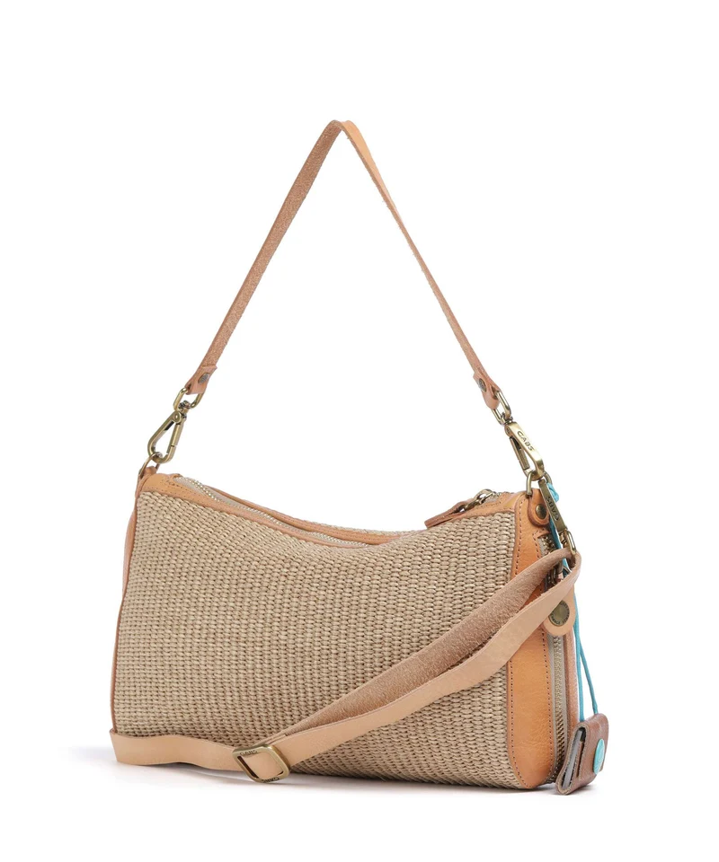 Gabs Oceania Pepita Schultertasche beige/oro/naturale