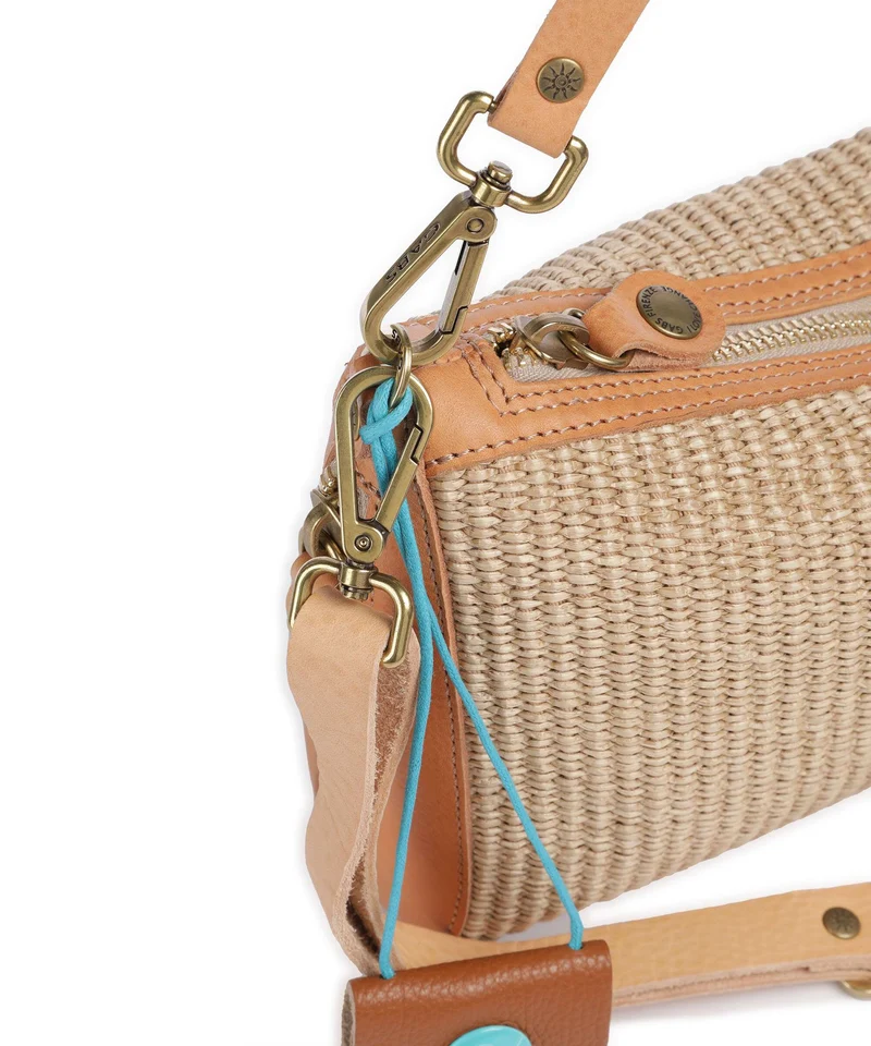 Gabs Oceania Pepita Schultertasche beige/oro/naturale