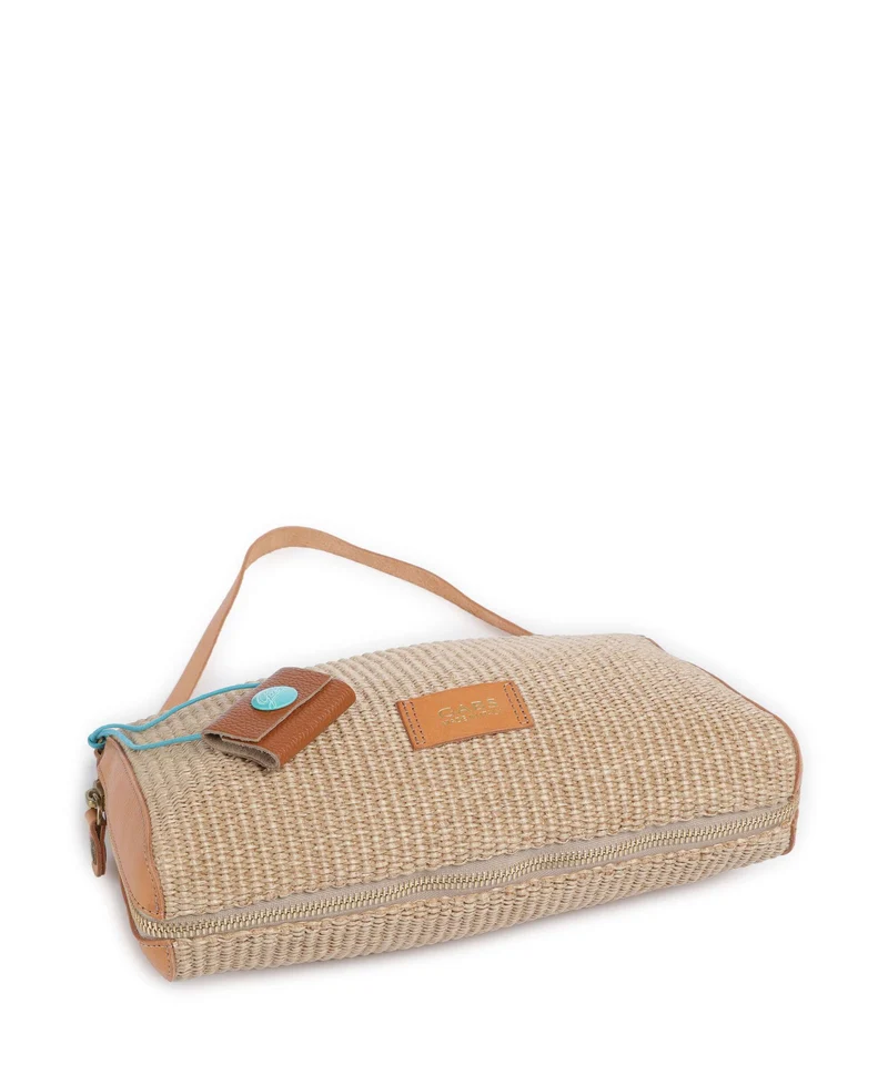 Gabs Oceania Pepita Schultertasche beige/oro/naturale