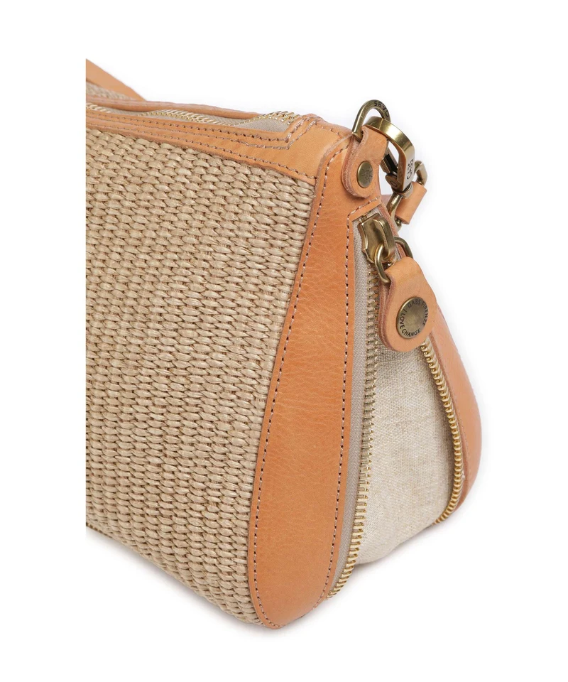 Gabs Oceania Pepita Schultertasche beige/oro/naturale