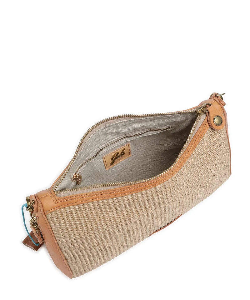 Gabs Oceania Pepita Schultertasche beige/oro/naturale