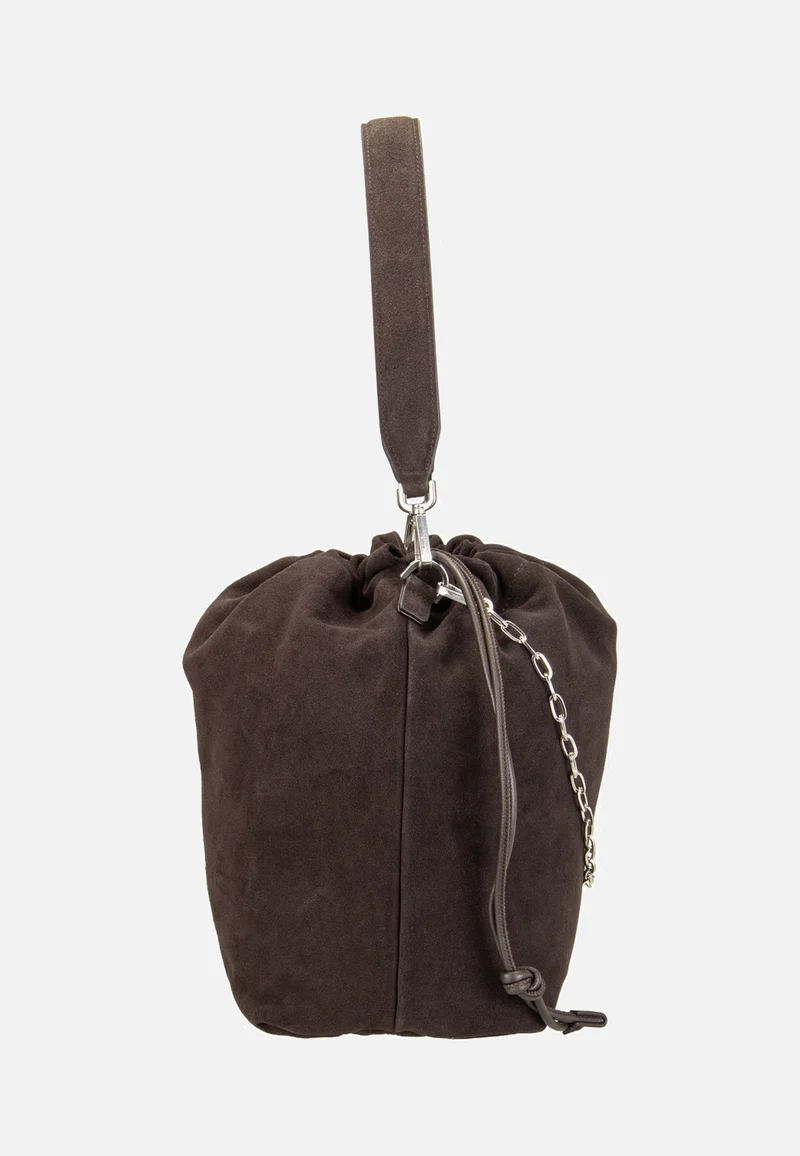 Lya II Hobo M Hydro Suede Deep Soil - Bucket Bag