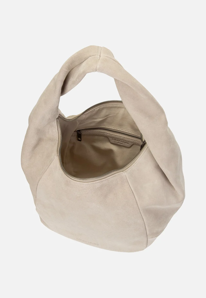 Farrah II Hobo M Hydro Suede Beige - Hobo Bag