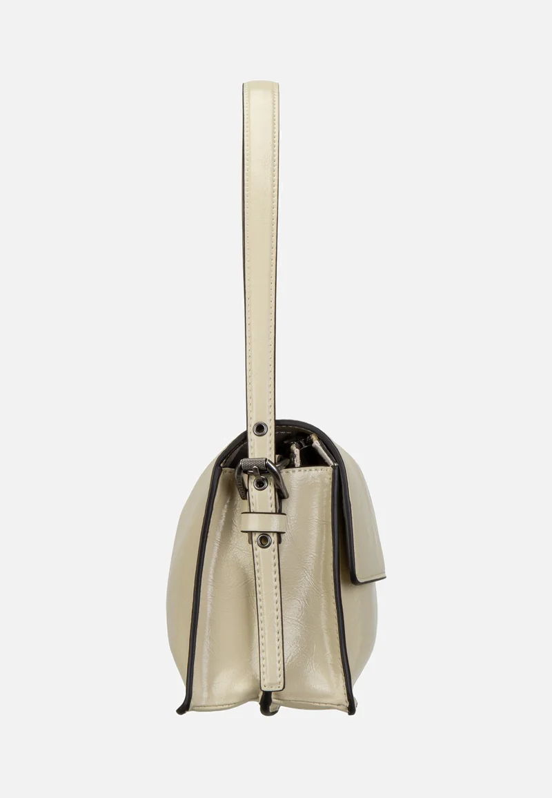 Audrey S Lack Distressed Biscotti - Shoulder Bag
