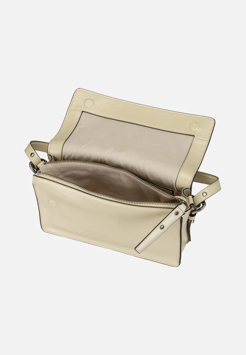 Audrey S Lack Distressed Biscotti - Shoulder Bag