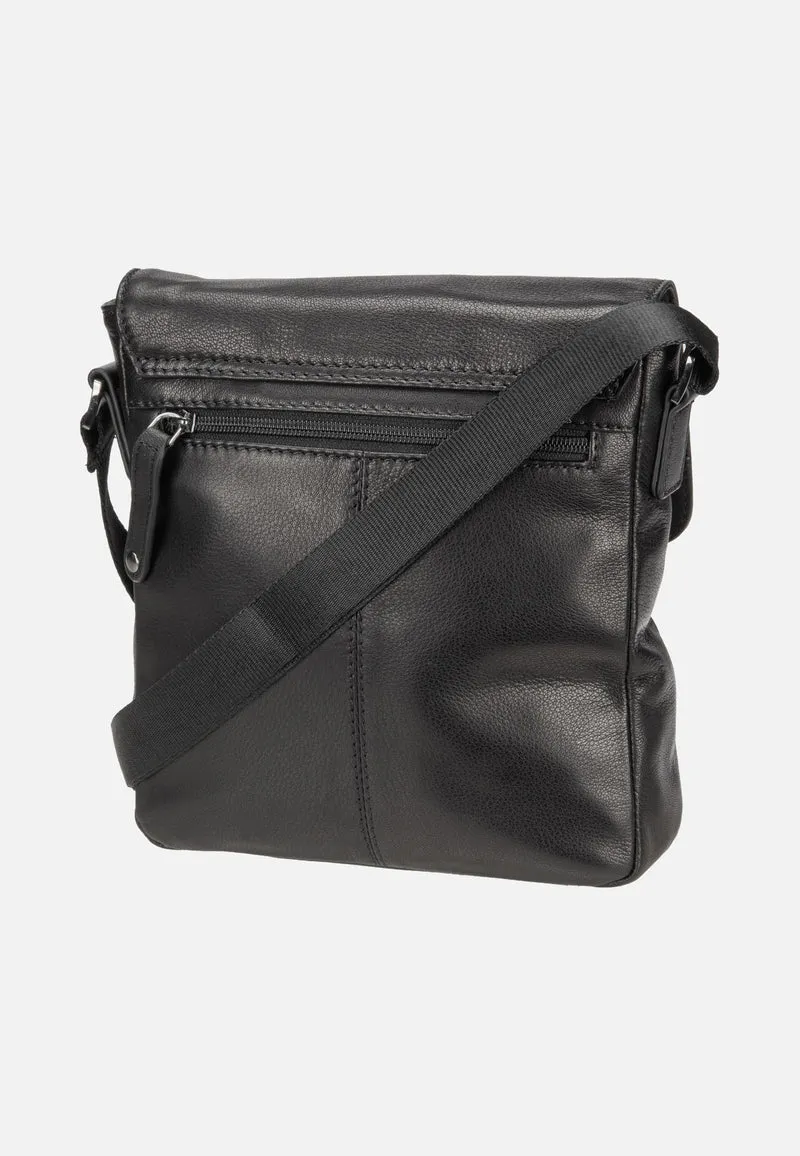 Black Magic Shoulder Bag With Flap Black - Umhängetasche
