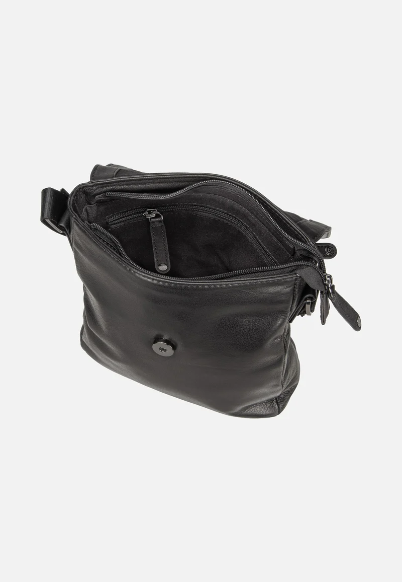 Black Magic Shoulder Bag With Flap Black - Umhängetasche