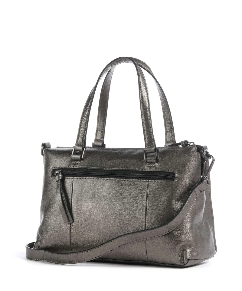 Burkely Creased Crystal Handtasche gunmetal