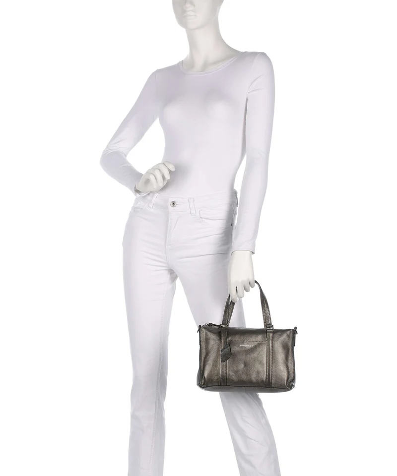 Burkely Creased Crystal Handtasche gunmetal