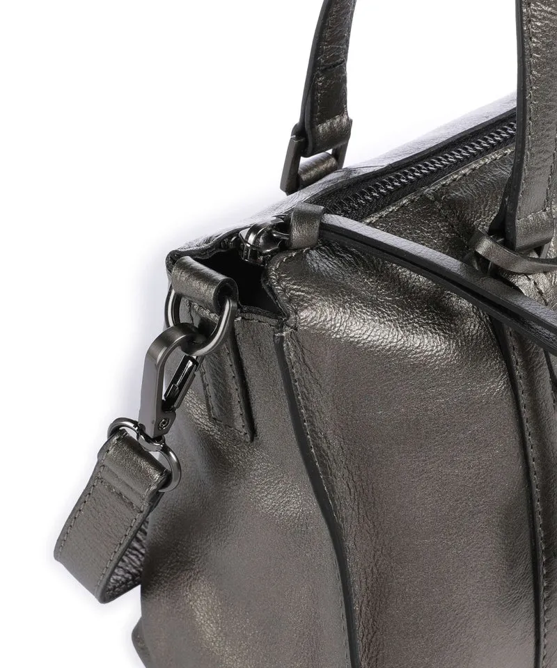 Burkely Creased Crystal Handtasche gunmetal