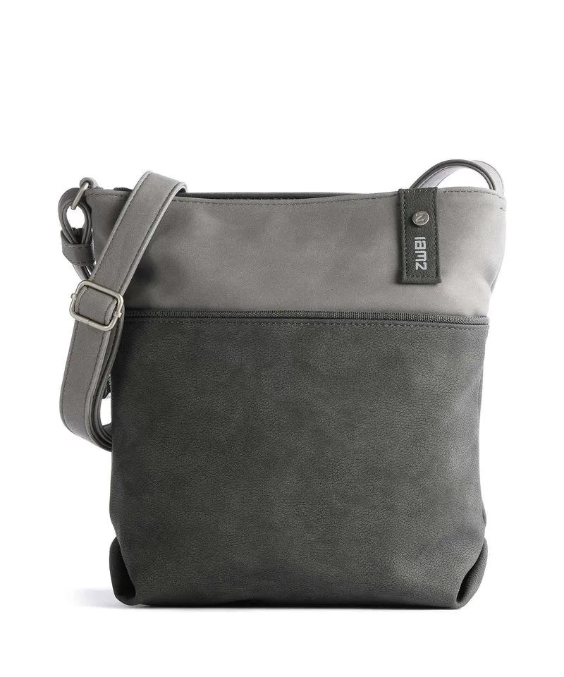 Zwei Jana J10 Schultertasche nubuk stone