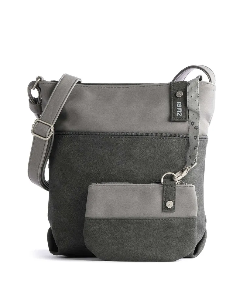 Zwei Jana J10 Schultertasche nubuk stone
