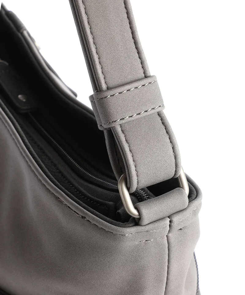 Zwei Jana J10 Schultertasche nubuk stone