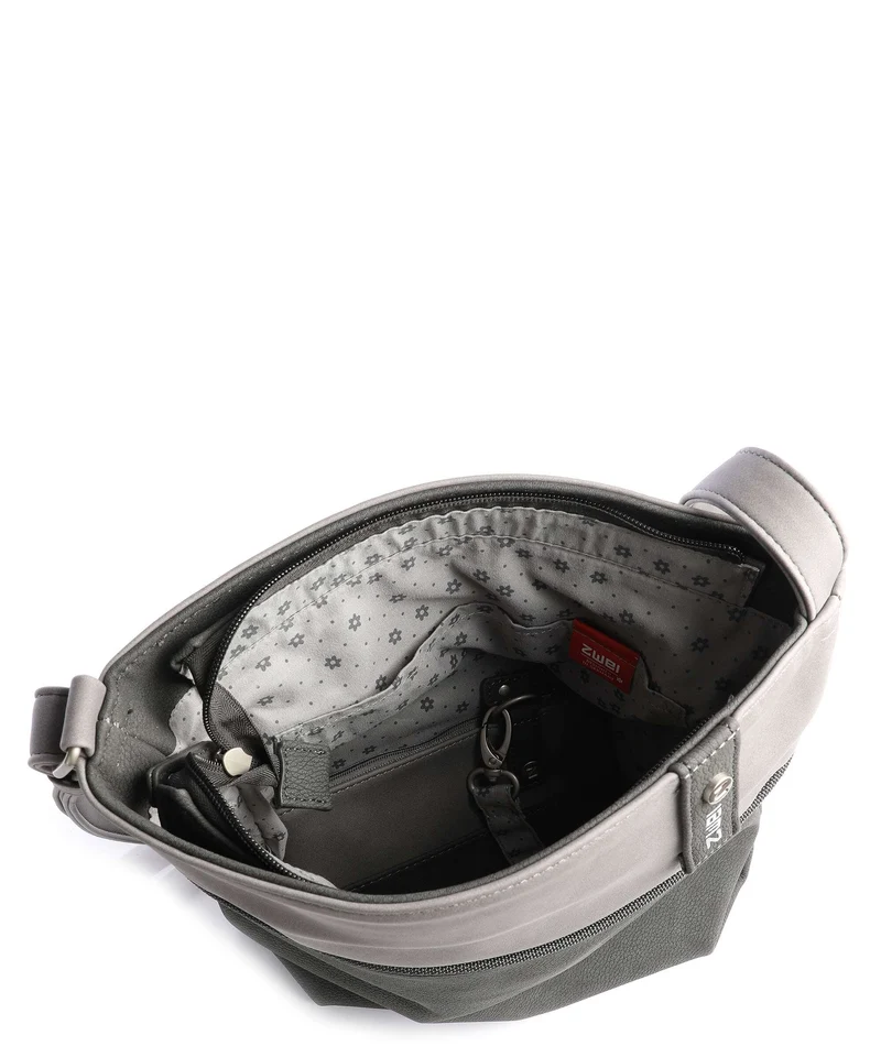 Zwei Jana J10 Schultertasche nubuk stone