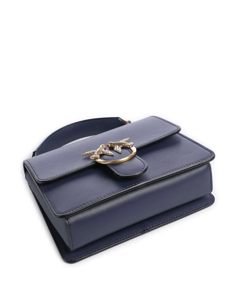 Pinko Love One Mini Handtasche blu indaco ombroso/antique gold